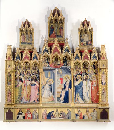 Anunciación con santos de Giovanni di Niccolo del Biondo